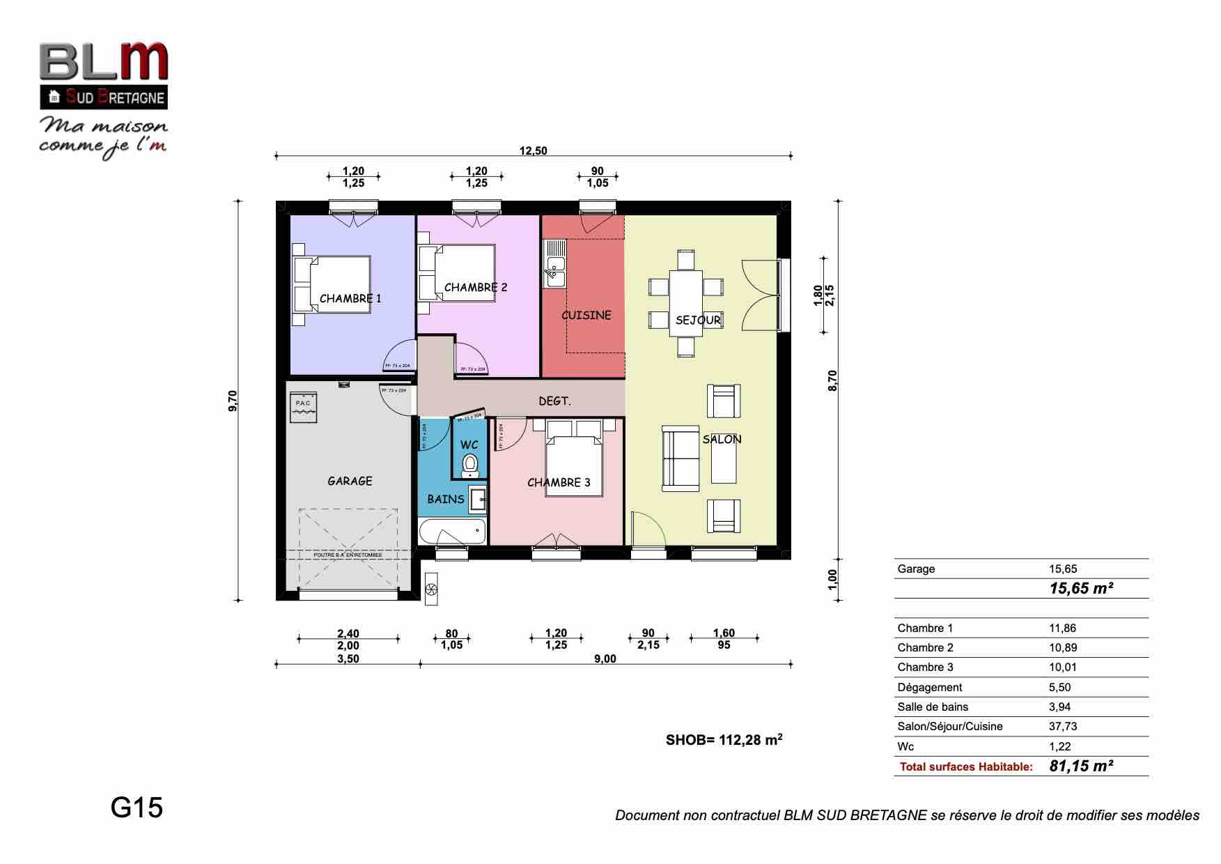 G 15 – Garage inclus