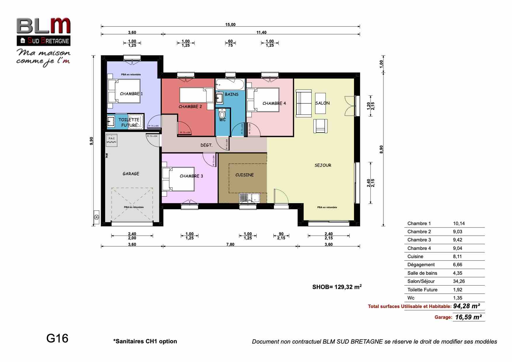 G 16 – Garage inclus