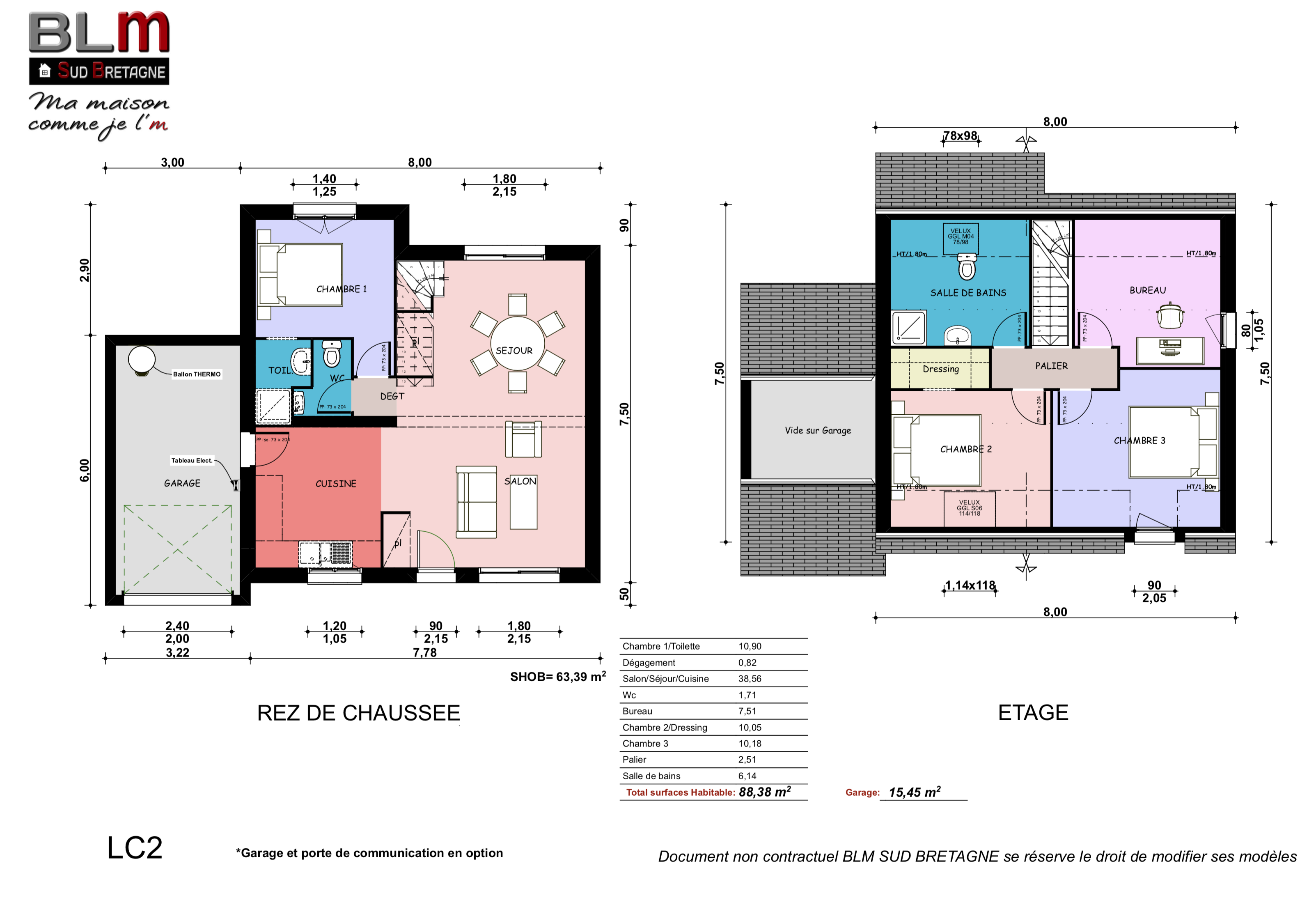 LC 2 (Garage en option)