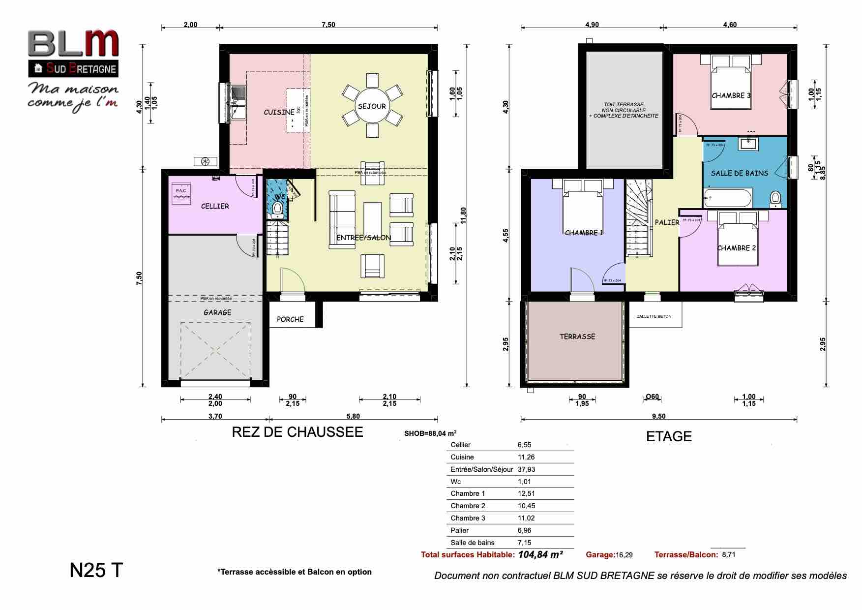 N 25T – Garage Inclus